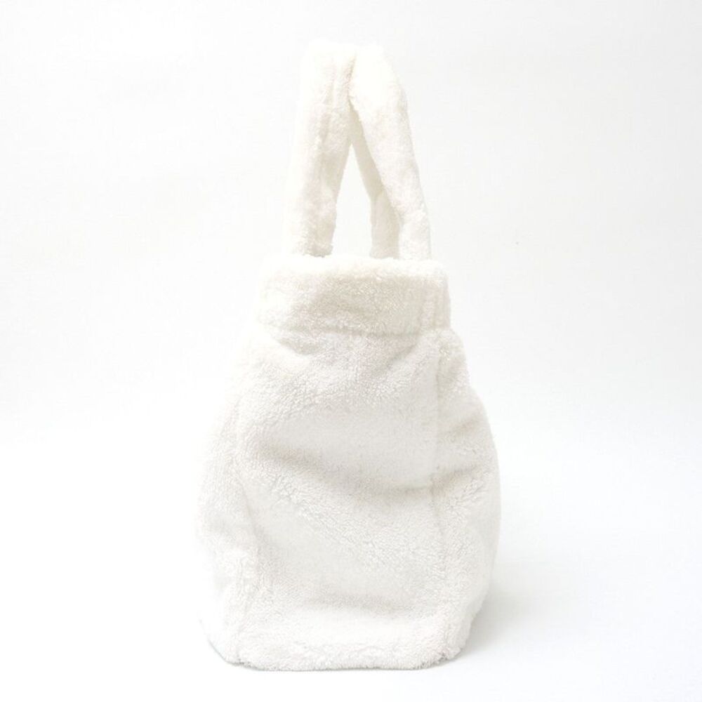 Prada Shearling Nylon Saffiano Leather Tote Bag - Picture 4 of 6